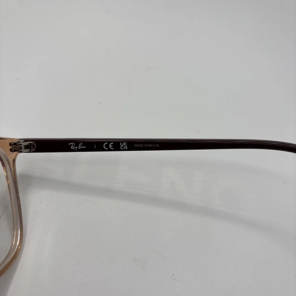 RAY BAN RB 7185 5940 TRANSPARENT BROWN AUTHENTIC EYEGLASSES 52-18-145mm #436
